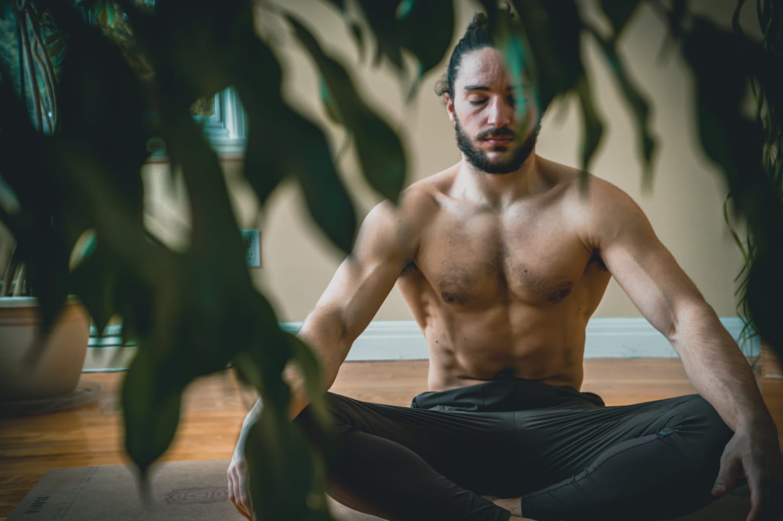 Mathias Soler en méditation